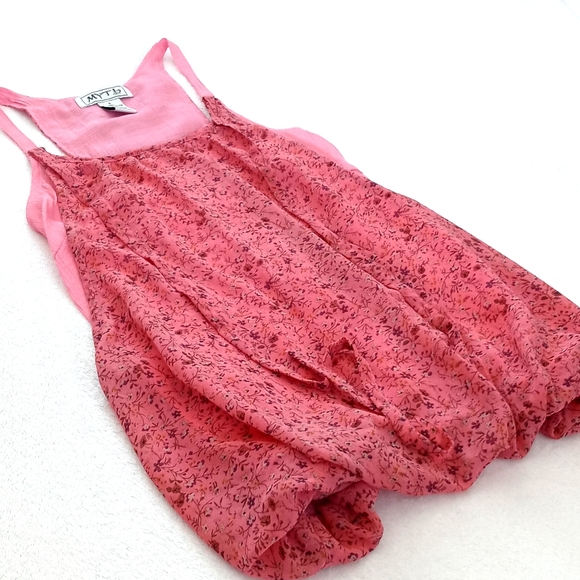 *Relisted* Myth NYC Women's Pink Floral Summer Tank Top Blouse Tie Decor S - Picture 4 of 14